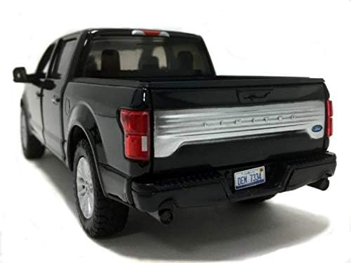 2019 Ford F-150 Limited Crew Cab Пикап Черно 1/24-1/27 Монолитен под натиска на Модел на превозното средство от Motormax