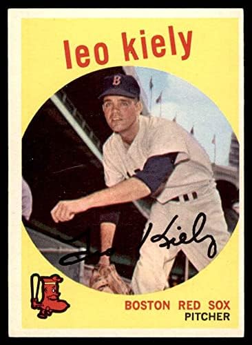 1959 Topps 199 Лео Kealey на Бостън Ред Сокс (Бейзболна картичка) EX/MT Red Sox