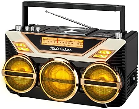 Ретро-boombox Studebaker Avanti Стерео Boombox с CD, FM стерео радио, функция на приемане и предаване на Bluetooth, led