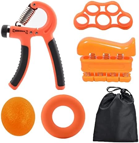 Оранжев тренажор за ръце, тренажор за корема, захват за упражнения за сила на ръцете, инструмент за фитнес упражнение