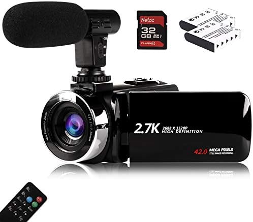 Камера Vmotal с микрофон, разделителна способност 2,7 КЪМ HD 42,0 Мегапиксела, 18-кратно цифрово увеличение, 1080P Видео