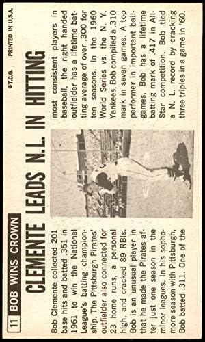 1964 Topps 11 Роберто Клементе Питсбърг Пайрэтс (Бейзболна картичка) VG/БИВШИ пирати