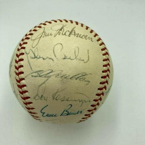 1970 Отбор на Чикаго Къбс Подписа договор с Ърни Бэнксом от Националната лига бейзбол JSA COA - Бейзболни топки с автографи