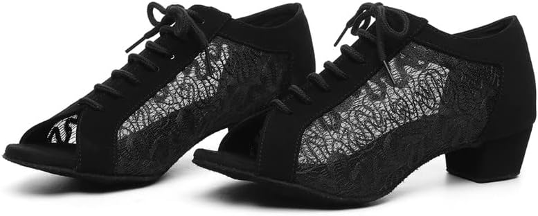 AOQUNFS/ Дамски Обувки За Латино Танци балната зала, Модерните Обувки За Салса занимания дантела, Моделът WP221