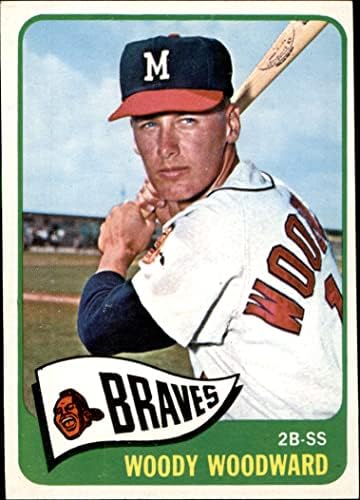 1965 Topps 487 Уди Удуърд Милуоки Брейвз (Бейзболна картичка) EX/MT Braves