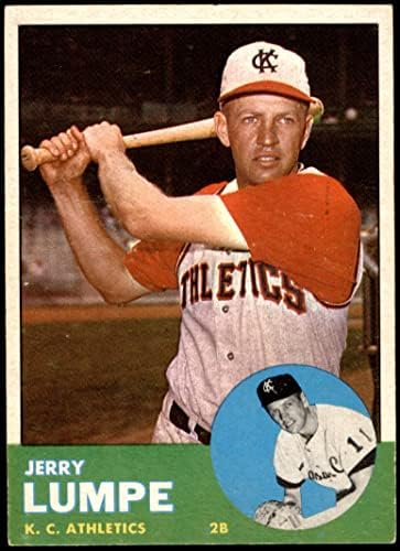 1963 Topps 256 Джери Лампа Канзас Сити Атлетикс (Бейзболна картичка) EX/MT Athletics