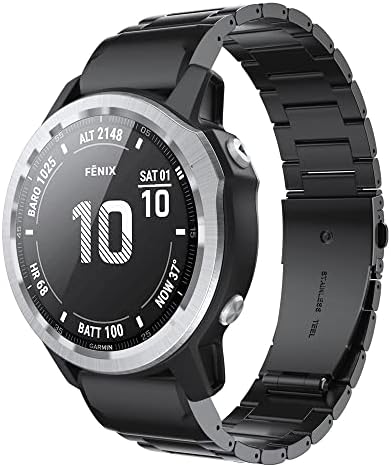 GHFHSG 26 22 20 ММ и Каишка за часовник Garmin Fenix 7X7 7S 6X6 6S Часовници Быстроразъемный Каишка От Неръждаема Стомана