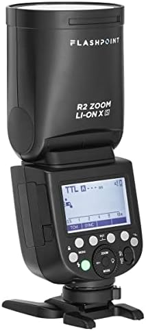 Безжична светкавица Flashpoint Zoom Li-on X R2 TTL с кръгла глава за камера, тази светкавица на Sony представлява професионален комплект светкавици за фотоапарати с литиево-йонн?