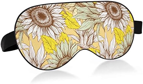 Унисекс Маска за сън, За очите Van-Gogh-Sunflower Night Sleeping Mask Удобна Маска за сън, За очите
