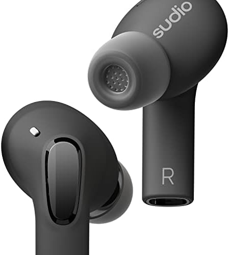 Безжични слушалки Sudioe2 с Bluetooth 5.2, хибриден интерфейс ANC, микрофонной системата на Vivid Voice, пространствен