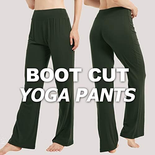 Дамски разкроена панталони за йога FELEMO, Без Приятелка, Спортни панталони за йога с висока талия, Дамски Работни Панталони,