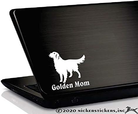 Златна мама | NickerStickers® Vinyl Стикер за Кучета със Златист Ретривером На Прозореца