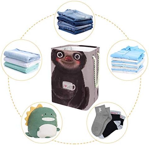 Unicey Сладко Sloth Кошница за Дрехи, Сгъваема Кошница за Съхранение на Детска кошница