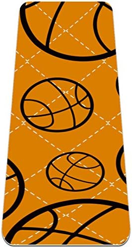 Дебела подложка за йога Siebzeh Баскетбол Sport Премиум-клас, в екологично Чист Гумена подложка за здраве и фитнес, Нескользящий