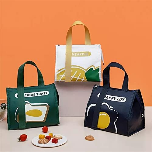 GENIGW Контейнер За Съхранение на храна Чанта-Тоут Чанта-Хладилник Изолирано Удебелена Чанта за Обяд Чанта за Bento Чанта