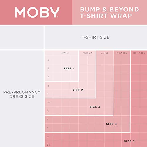 Наметало на тениска Moby Bump & Beyond | Черна – Размер на 2 (Средна) | Универсална Поддържаща наметало за бременни майки