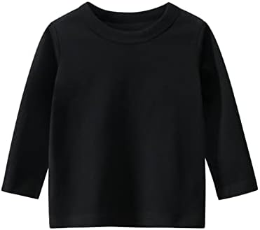 IFOTIME/ Базова тениска с дълъг ръкав за малки момичета и момчета, Ежедневни Тениски, потници, Обикновен комплект за
