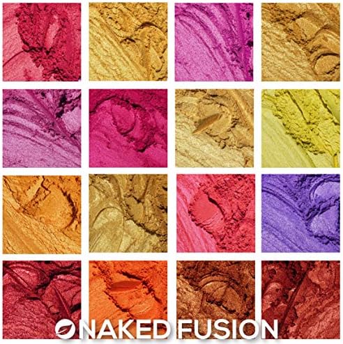 Цветен пигмент от епоксидна смола и Прах от слюда-NAKED FUSION-Комплект от 50 цвята -МЕГА 250 гр/8,82 0Z. Нетоксичен