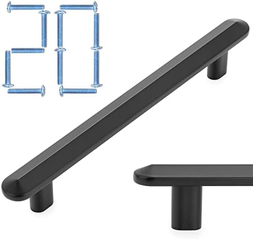 Мебели за дома дръжка KOOFIZO от 10 елементи, Хромирани, със стъпка между винта и 5 инча / 128 мм, Масивна Профили P18