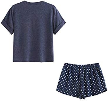 Дамски Ежедневни Панталони SERYU, Тениска С Къс ръкав и Принтом, Пижами, Комплект Нощен дрехи
