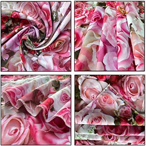 7x5 метра Розов Фон на Деня на Майката, Розови Рози, Розови Цветя за Момичетата, Фонове за Парти по случай Рожден Ден,