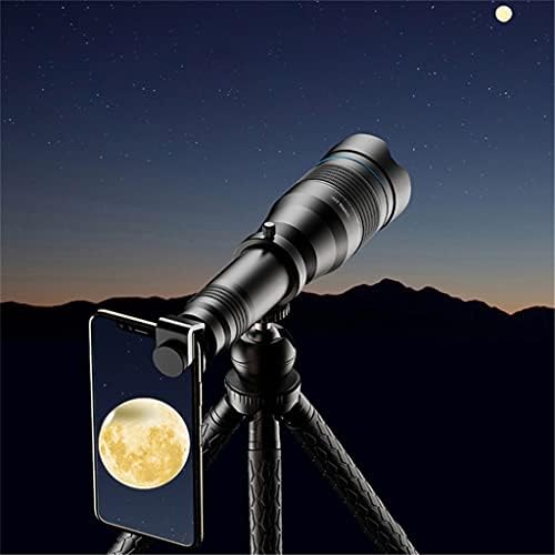 HOUKAI 60X Обектива на камерата на телефона е с Супертелеобъективным Увеличение Монокуляр Телескоп за Плажни Пътуване, Отдих, Спортна Мобилен телескоп (Размер: със ста?