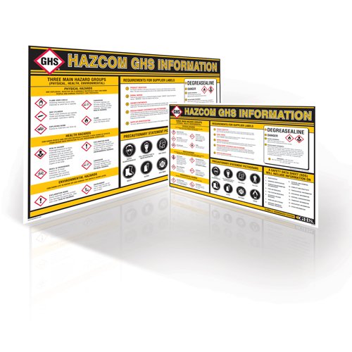 GHS/ HazCom 2012: Информационна графика GHS HazCom, 18 x 24