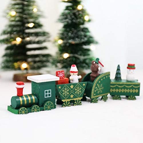 Украса за влакове, Коледни Детски Празнични Малки Коледни Декорации за Детската градина, Кристални Коледни Елхи с Лампички