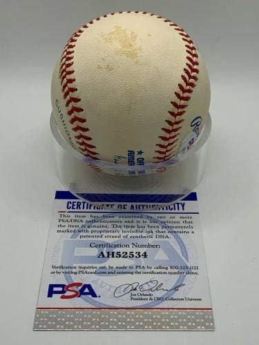 Скалистите планини Хосе Ортиса С автограф OMLB AL Budig Baseball PSA DNA AH52534 - Бейзболни топки с автографи