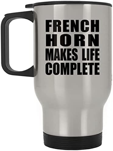 Дизайн на Френски Рог Допълва живот, Сребърен Пътна Чаша 14 грама, на Чаша от неръждаема Стомана С Изолация, Подаръци
