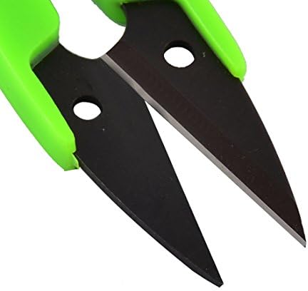 Qtqgoitem Метален нож за шивач, U-Образен инструмент за шиене, Ножици за прежда, Зелен (модел: 234 db3 95b 7c5 b55)