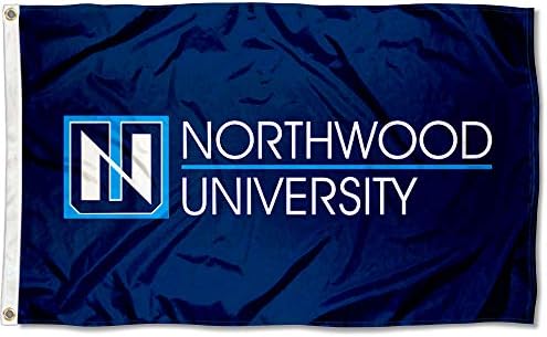 Знамена колеж и банери на Компанията Northwood Тимбъруулвс Wordmark Flag