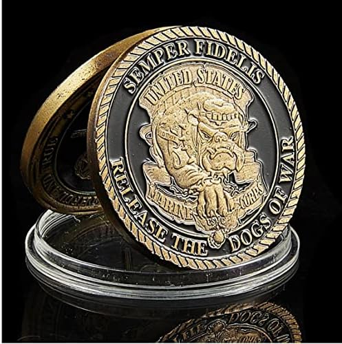 Набръчкана Военна Възпоменателна Монета на Корпуса на морската пехота на САЩ Сувенирни Монети Медна Монета Бронзова Повикване
