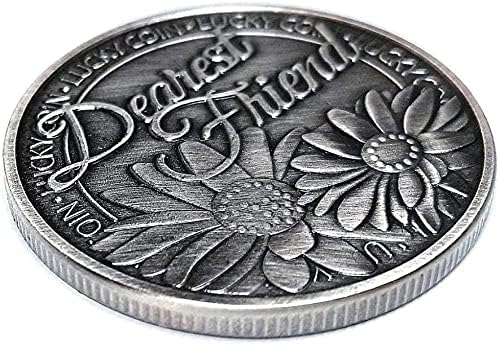 Монета на Повикване 1937 Лъв-Скитник Старинни Медни Колекция Възпоменателни монети от Стария Сребърни Монети с Черепа