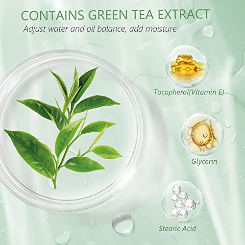 Маска от зелен чай WEIDA SIGN за лице, Глинена Маска за лице, Средство за премахване на черни точки с екстракт от зелен