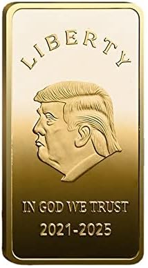 Изборите за президент на САЩ Тръмп 2024 Златна два цвята Възпоменателна монета Challenge Coin Колекционерски монети (Злато)