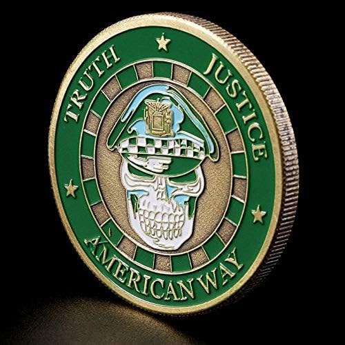 Сувенирни монети полицията на Чикаго в САЩ за обслужване и защита на Колекция от монети Challenge Американски Череп,