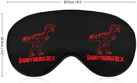 Маска за Сън Daddysaurus Rex Здрава Превръзка На Очите Меки Калъфи за Маски за Очи с Регулируема Каишка за Мъже И Жени