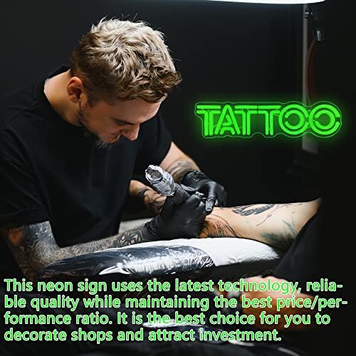 Неонова реклама с Manimo Tattoo, Персонални led Неонови Надписи за украса на стени, Забавна неонова Светлинна Стенни