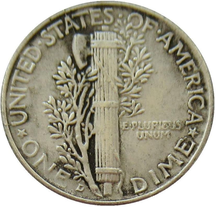 10 Цента на САЩ от 1929 година, сребърно покритие Точно Копие на Възпоменателни монети