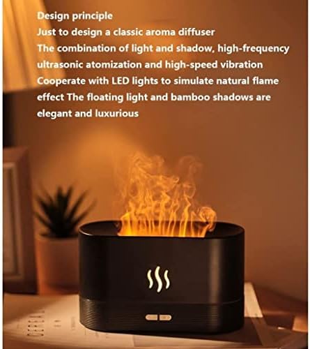 Огнено Маслен Дифузер за Етерични Масла, ароматни въздушен Мъгла, лека нощ за Ароматерапия, led лампа с Тихо Таймер,