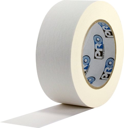Залепваща лента от цветен гофрирана хартия ProTapes, дължина 60 ярда х ширина 1 сантиметър, Бяла (1 опаковка)