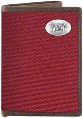 Чантата NCAA Troy State Trojans от найлон Trifold Concho Wallet