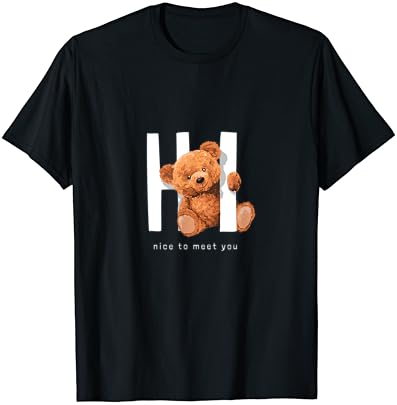 Мъжки Дамски Детски Тениска с изображение на Плюшено Мече с Елегантен дизайн и Забавна Тениска