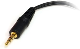 StarTech.com 6-инчов кабел с RCA жак 3.5 мм, Аудио кабел RCA Жак 3,5 мм за 2 щепсела RCA - Конектор Aux вход на RCA -