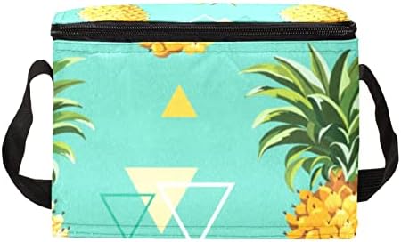 Чанта за обяд GUEROTKR за Мъже, Изолиран Обяд-Бокс, Кутия за Обяд за Възрастен, безшевни плодов ананас с геометричен