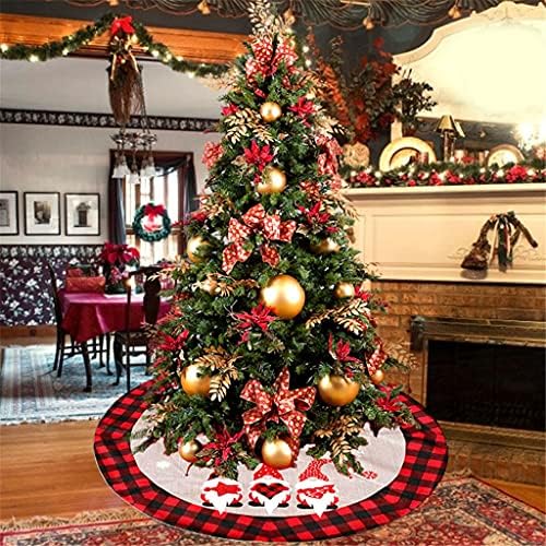 GANFANREN Коледно Дърво Пола Снежинка Коледен Мат Килим Украшение Украса за Дома Подаръци за нова година парти (Цвят: