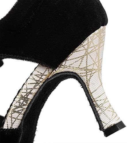 Танцови обувки HROYL за изказвания, Дамски Обувки за Латинските Танци, Топло/Удобни Обувки за Салса и танци балната зала