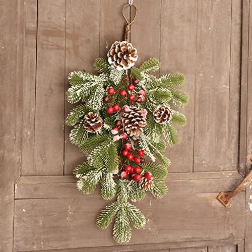 ＫＬＫＣＭＳ Комплект от 3 Коледна украса, Каплевидная Врата окачване с подвешиванием на Празнична Коледна стената