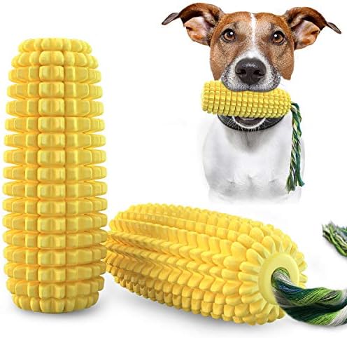Дъвченето играчка за кучета Moonshuttle Corn, Чистящая Зъби, Здрава, За почистване на Задните зъби, Използвайте своя